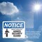Signmission Property Patrolled By Armed Security Guard OSHA Notice Sign, Vinyl Decal, 10in W x 7in L, 2PK OS-2PACK-NS-D-710-L-16435 - alternate 6